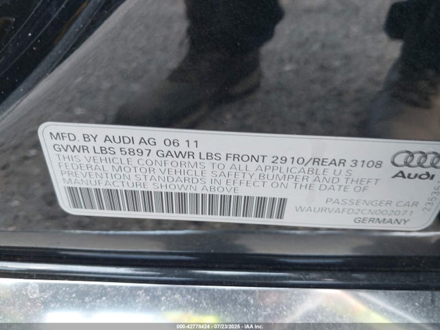 2012 AUDI A8 L WAURVAFD2CN002071 Photo 8