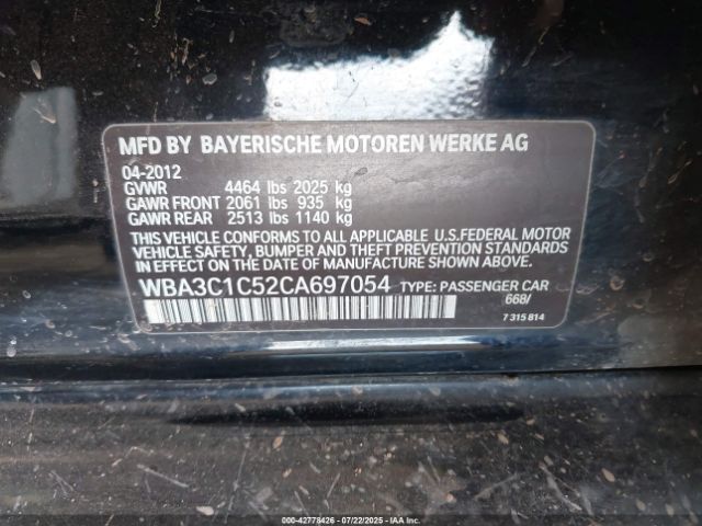 2012 BMW 328I WBA3C1C52CA697054 Photo 8