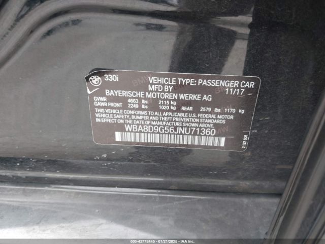 2018 BMW 330I WBA8D9G56JNU71360 Photo 8