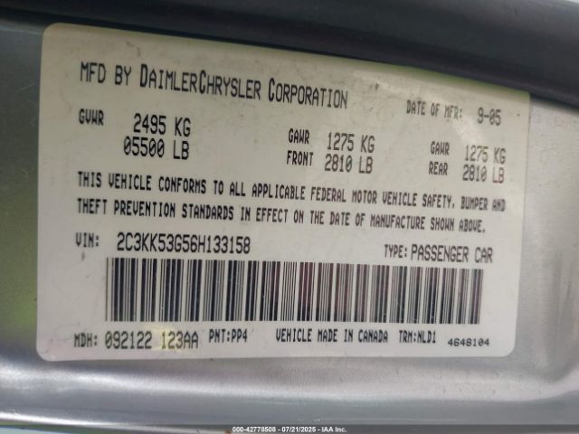 2006 CHRYSLER 300 2C3KK53G56H133158 Photo 8