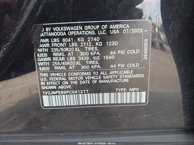 Volkswagen 2023 2023 1V2JNPE89PC041277 Image 9