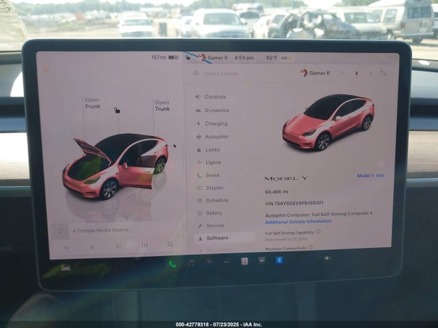 2023 TESLA MODEL Y 7SAYGDEE8PA128301 Photo 6