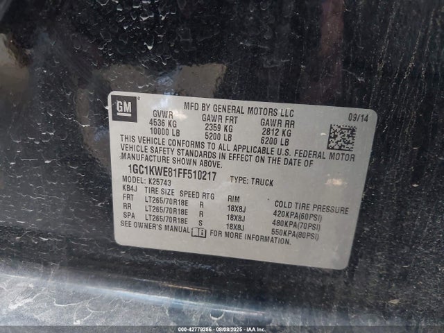 Chevrolet lml 2015 1GC1KWE81FF510217 Image 6