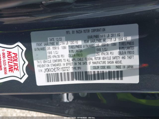 2024 MAZDA CX-90 JM3KKCHD7R1153727 Photo 8