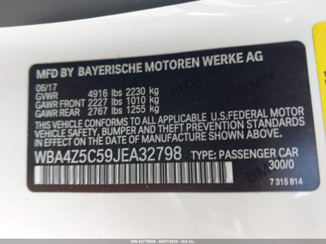 2018 BMW 440I WBA4Z5C59JEA32798 Photo 8
