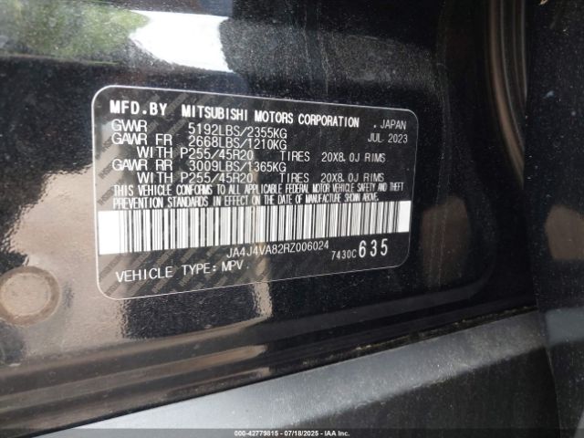 2024 MITSUBISHI OUTLANDER JA4J4VA82RZ006024 Photo 8