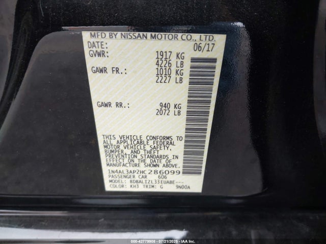1N4AL3AP2HC286099 Nissan 2017