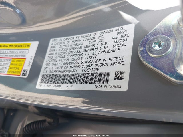 2HKRS4H46RH407871 Honda l15be