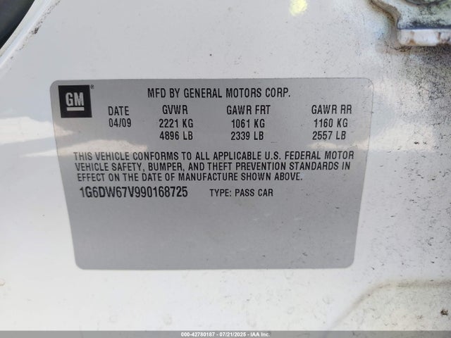 2009 CADILLAC STS 1G6DW67V990168725 Photo 8