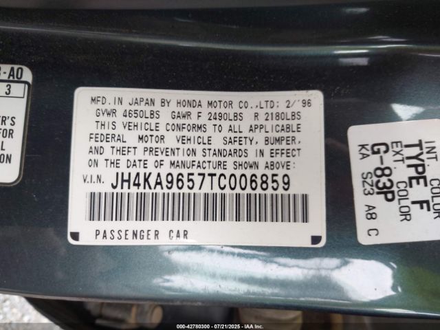 1996 ACURA 3.5RL JH4KA9657TC006859 Photo 8