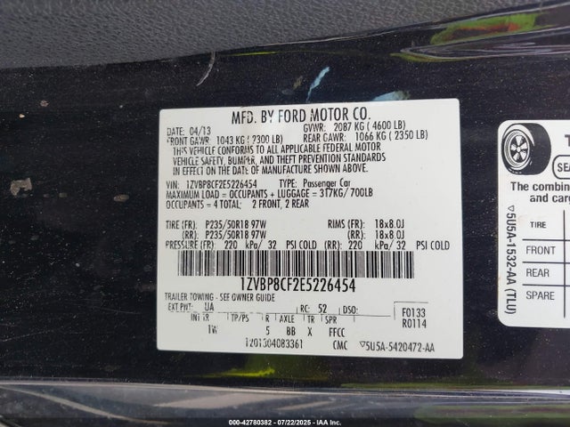 Ford 2014 2014 1ZVBP8CF2E5226454 Image 9