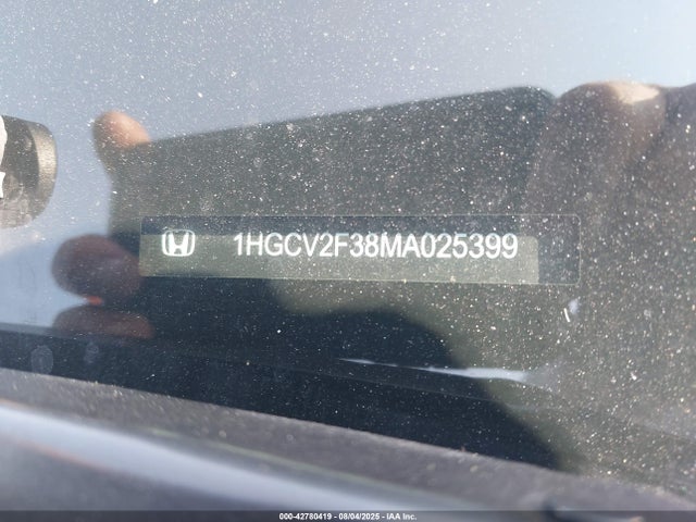 Honda k20c4 2021 1HGCV2F38MA025399 Image 9