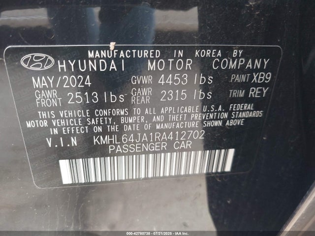 KMHL64JA1RA412702 Hyundai gdi theta iii