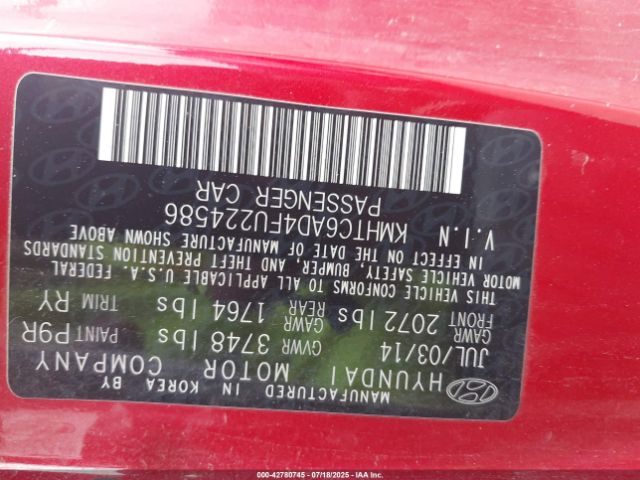 2015 HYUNDAI VELOSTER KMHTC6AD4FU224586 Photo 8
