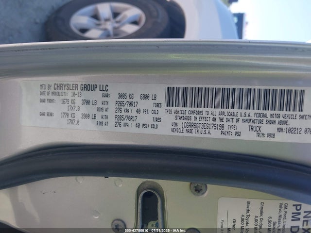 1C6RR6GT3ES179198 RAM 1500