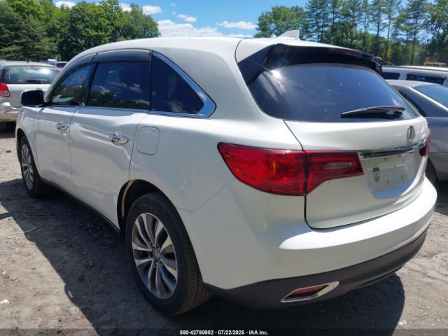 2014 ACURA MDX 5FRYD4H49EB022754 Photo 2