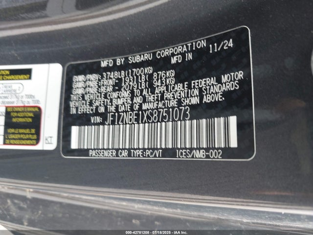 JF1ZNBE1XS8751073 Toyota na