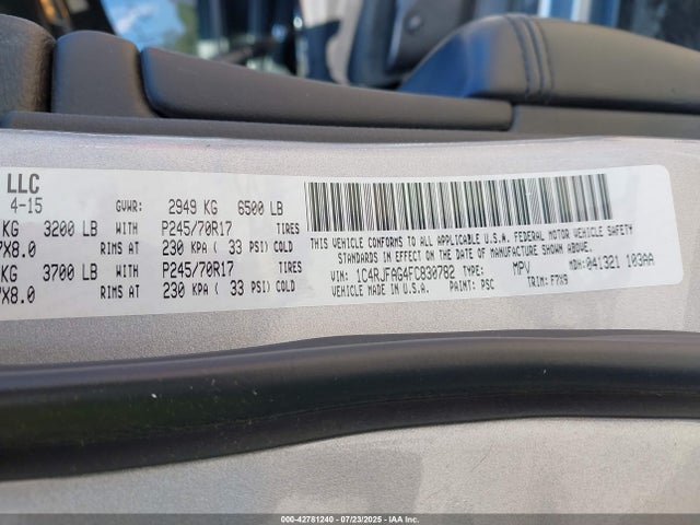 Jeep 2015 2015 1C4RJFAG4FC830782 Image 17