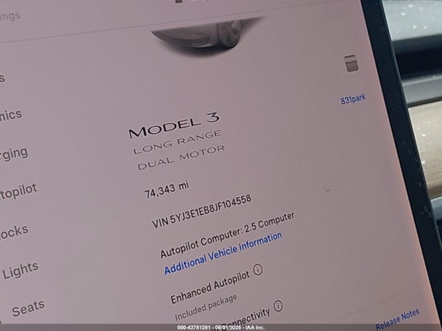 Tesla 2018 2018 5YJ3E1EB8JF104558 Image 11