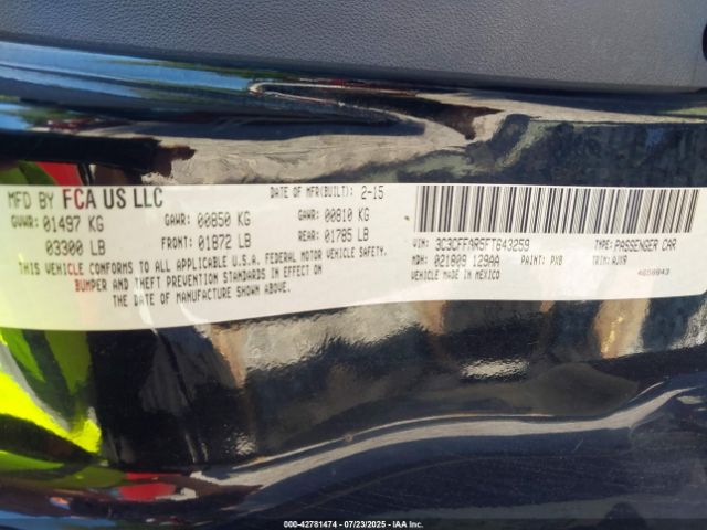 2015 FIAT 500 3C3CFFAR5FT643259 Photo 8