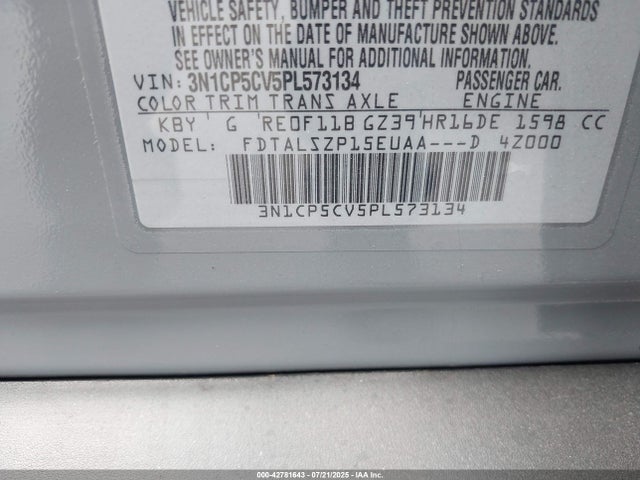 3N1CP5CV5PL573134 Nissan 2023