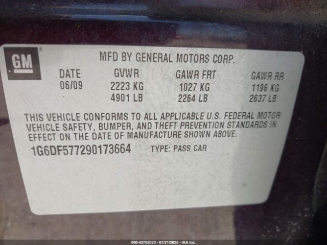 2009 CADILLAC CTS 1G6DF577290173664 Photo 8