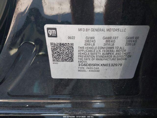 2022 CADILLAC CT4 1G6DB5RKXN0132979 Photo 8