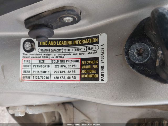 2009 MITSUBISHI GALANT 4A3AB36F09E025747 Photo 8