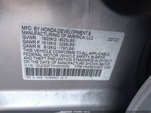 2022 ACURA ILX 19UDE2F70NA005530 Photo 8