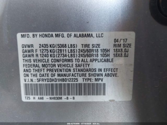 2017 ACURA MDX 5FRYD3H31HB012225 Photo 8