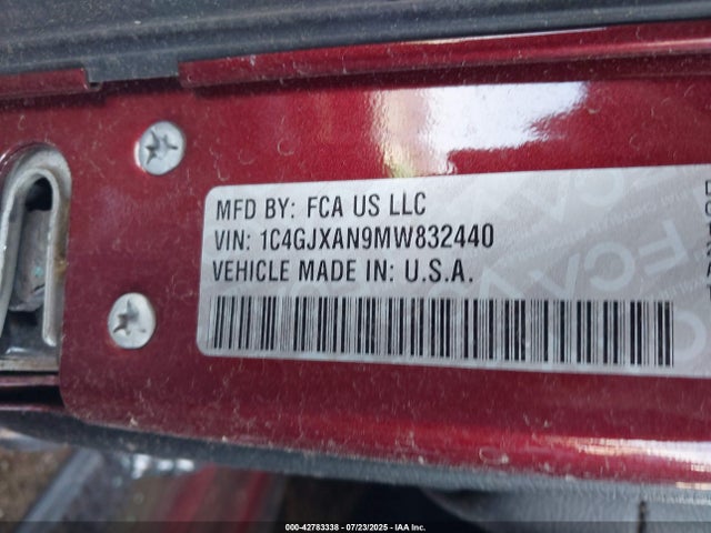 1C4GJXAN9MW832440 Jeep Wrangler