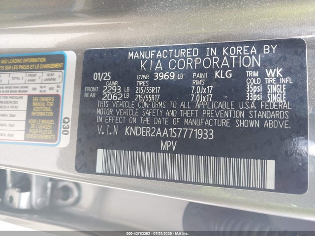 KIA nu mpi 2025 KNDER2AA1S7771933 Image 9