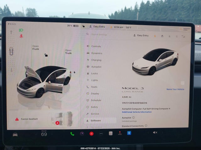 Tesla MODEL 3 2025 5YJ3E1EA0SF898318 Image 7