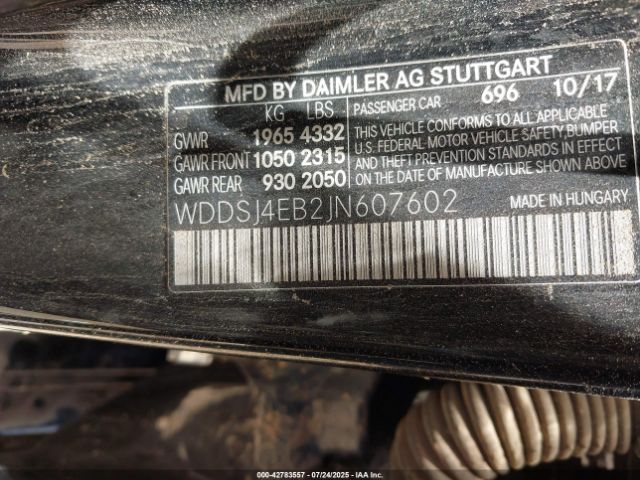 2018 MERCEDES-BENZ CLA 250 WDDSJ4EB2JN607602 Photo 8