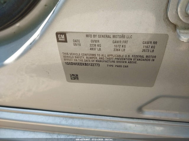 2011 CADILLAC STS 1G6DW6EDXB0122773 Photo 8