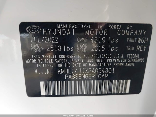 KMHL24JJXPA054301 Hyundai gdi nu pe