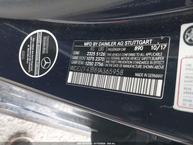 2018 MERCEDES-BENZ E 300 WDDZF4JB6JA365958 Photo 8