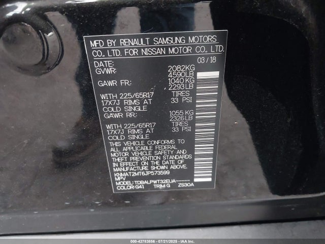 Nissan Rogue 2018 KNMAT2MT6JP573599 Image 9