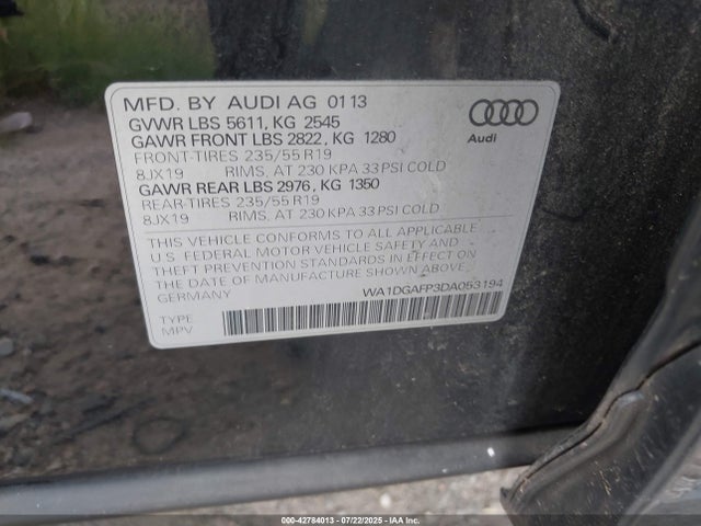 2013 AUDI Q5 WA1DGAFP3DA053194 Photo 8