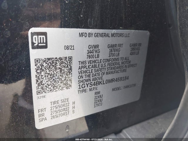 2021 CADILLAC ESCALADE 1GYS4BKL0MR459184 Photo 8