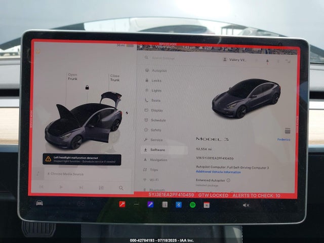 2023 TESLA MODEL 3 5YJ3E1EA2PF410459 Photo 6