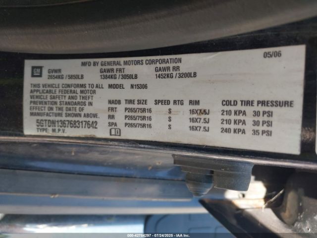 2006 HUMMER H3 SUV 5GTDN136768317642 Photo 8