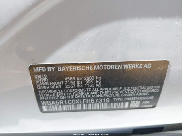 2020 BMW 330I WBA5R1C0XLFH67319 Photo 8