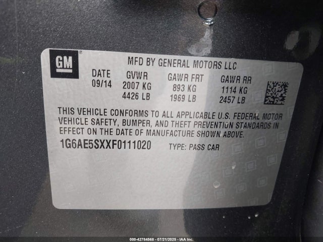2015 CADILLAC ATS 1G6AE5SXXF0111020 Photo 8