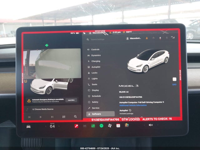 2022 TESLA MODEL 3 5YJ3E1EAXNF144766 Photo 6