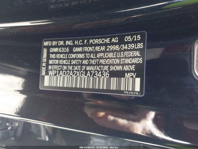 2016 PORSCHE CAYENNE WP1AD2A2XGLA73436 Photo 8