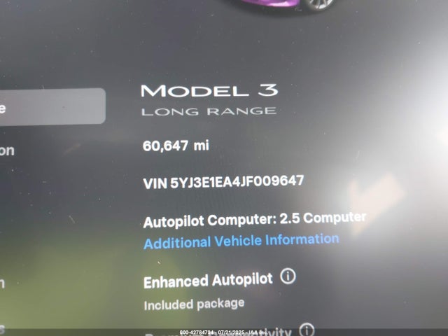 2018 TESLA MODEL 3 5YJ3E1EA4JF009647 Photo 6