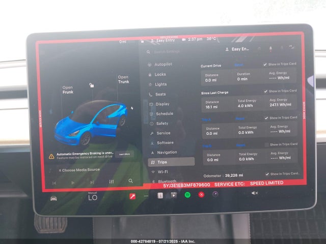 2021 TESLA MODEL 3 5YJ3E1EB3MF879600 Photo 6