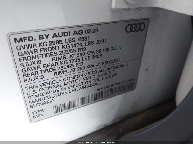 2023 AUDI Q7 WA1AXBF78PD017934 Photo 8