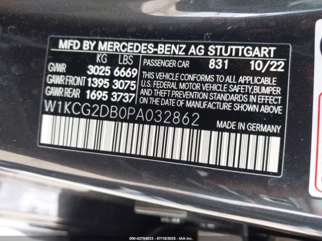 2023 MERCEDES-BENZ EQS 450+ W1KCG2DB0PA032862 Photo 8